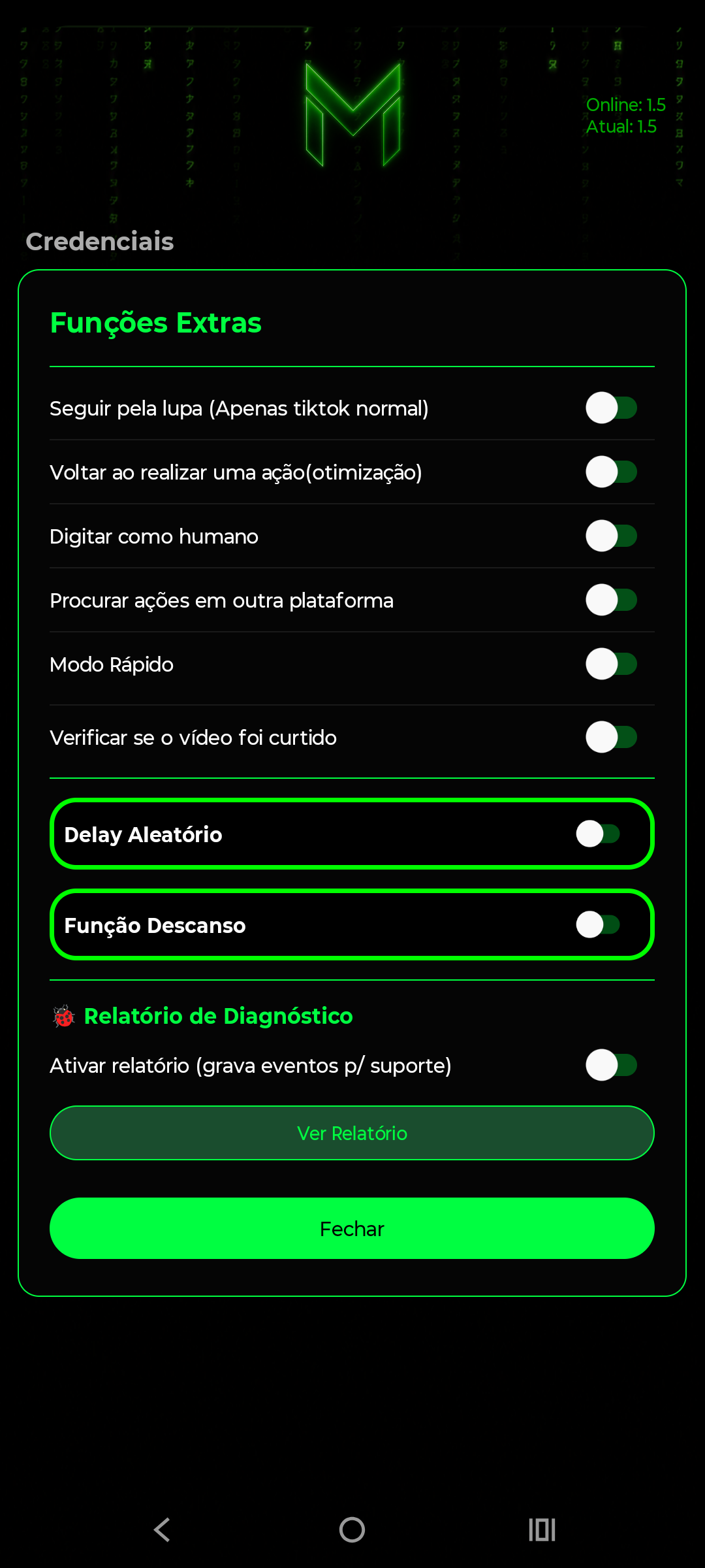 Funções extras do Matrix Bot